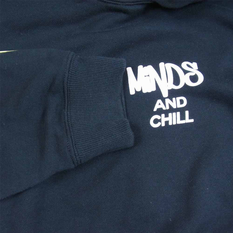 タイン ダブルプッシュ MINDS & CHILL HOODIE タインダブルプッシュ マインズ フーディー パーカー ブラック系 表記無し【中古】