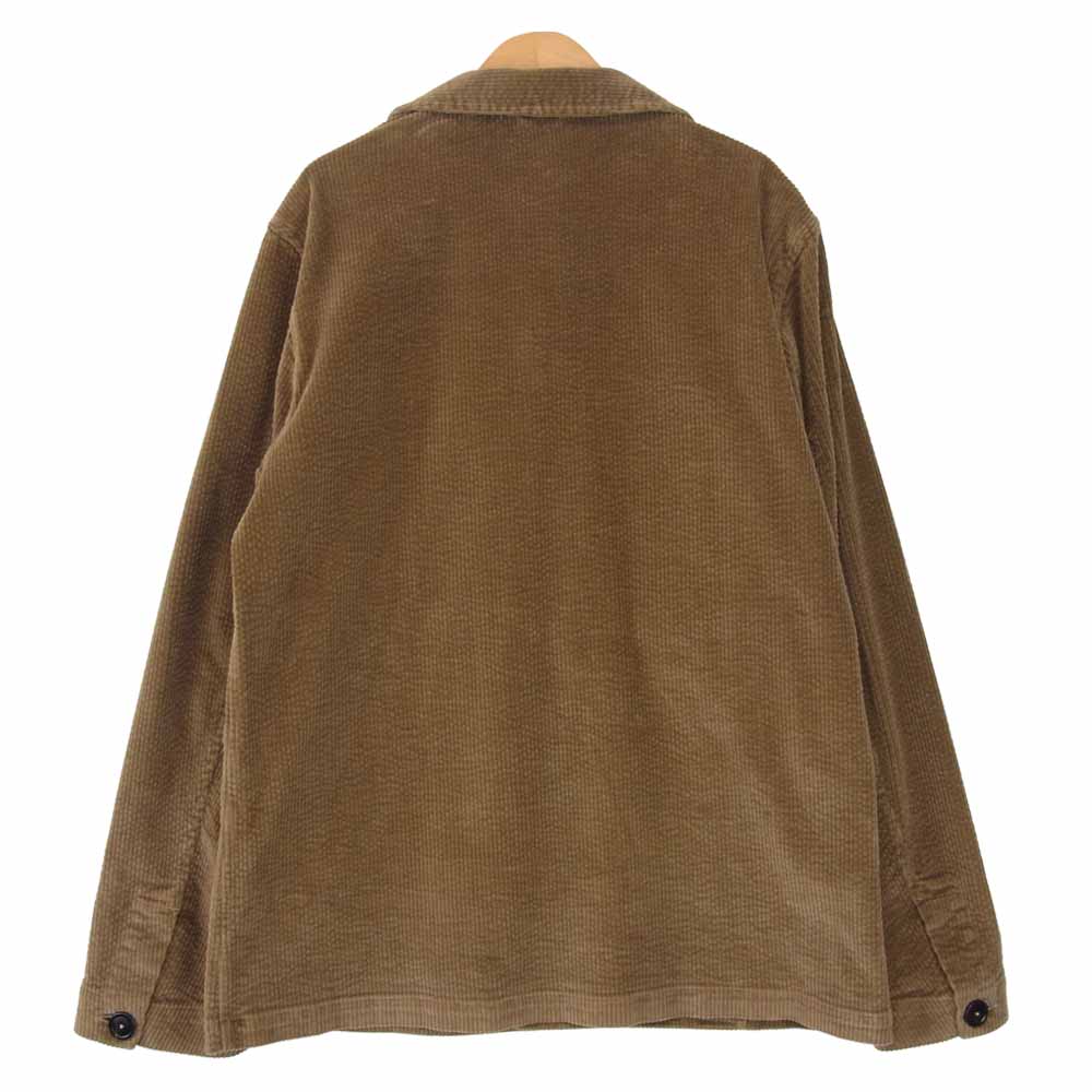 LARDINI ラルディーニ 国内正規品 イタリア製 JSUGO ストレッチコーデュロイ シャツ ジャケット ライトブラウン系 M【中古】