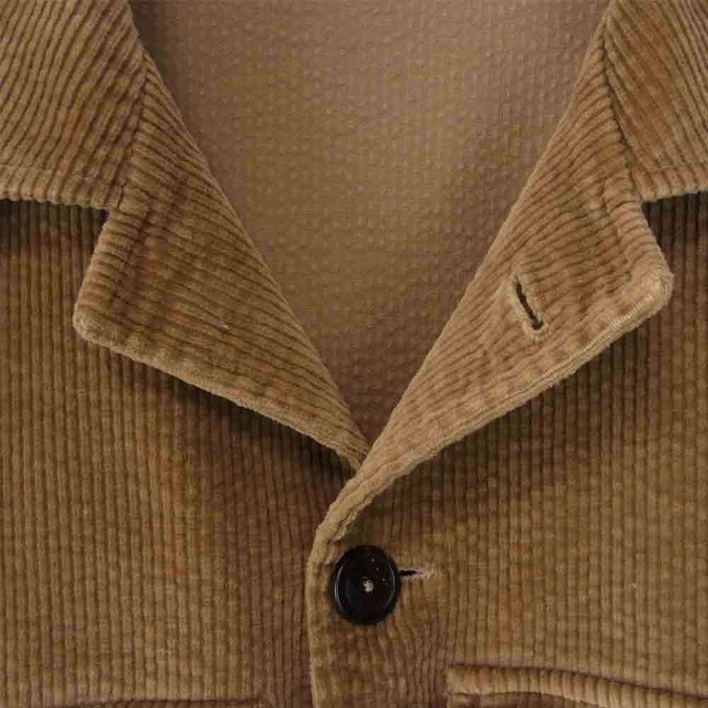 LARDINI ラルディーニ 国内正規品 イタリア製 JSUGO ストレッチコーデュロイ シャツ ジャケット ライトブラウン系 M【中古】