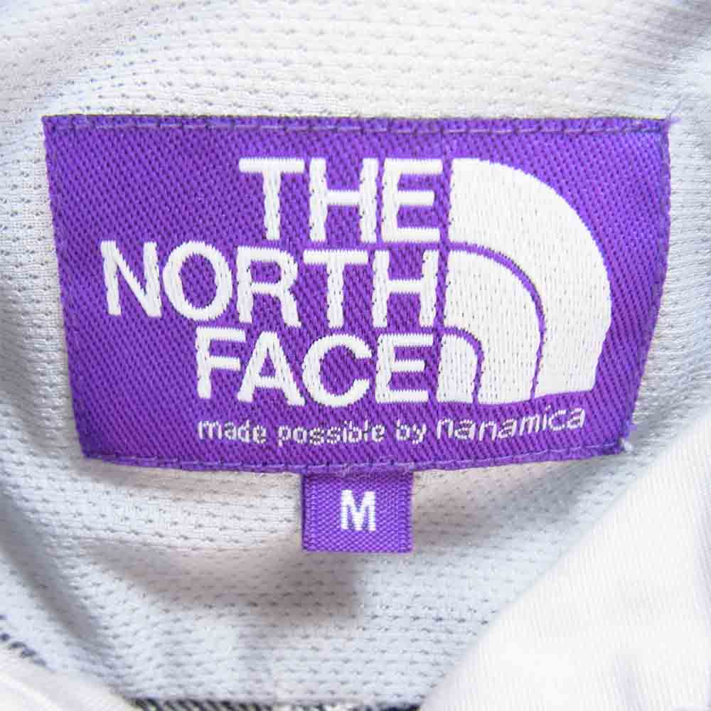 THE NORTH FACE ノースフェイス NT3101N PURPLE LABEL パープルレーベル Plaid Patchwork Shirt プレイド パッチワーク シャツ グレー系 M【中古】