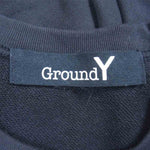 Yohji Yamamoto ヨウジヤマモト GroundY GT-T28-071 Cotton Jersey Basic Sweat ロゴ スウェット ブラック系 4【中古】