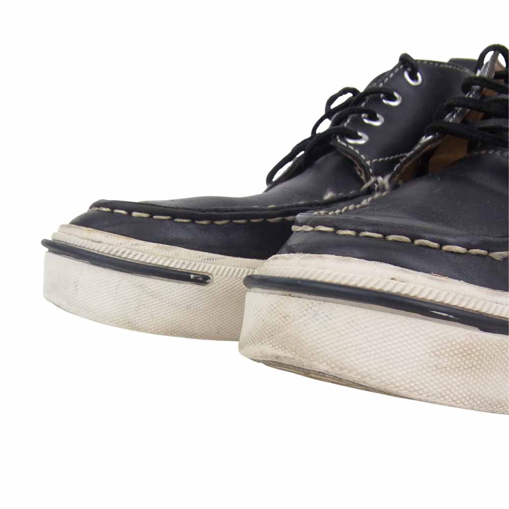 VISVIM ビズビム × SOPHNET.  ソフネット AMERICANA DECK VD レザー デッキ シューズ ブラック系 US8【中古】