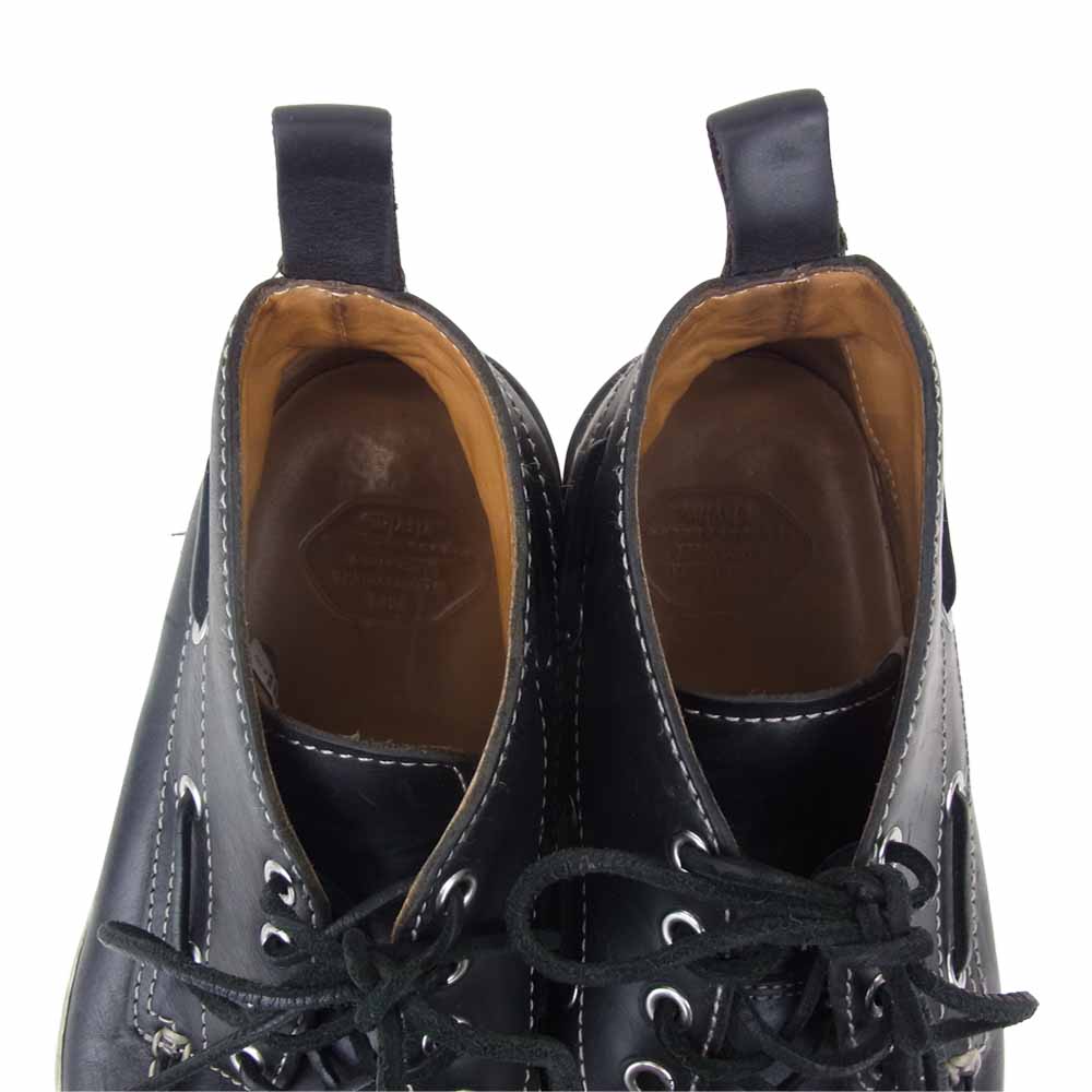 VISVIM ビズビム × SOPHNET.  ソフネット AMERICANA DECK VD レザー デッキ シューズ ブラック系 US8【中古】