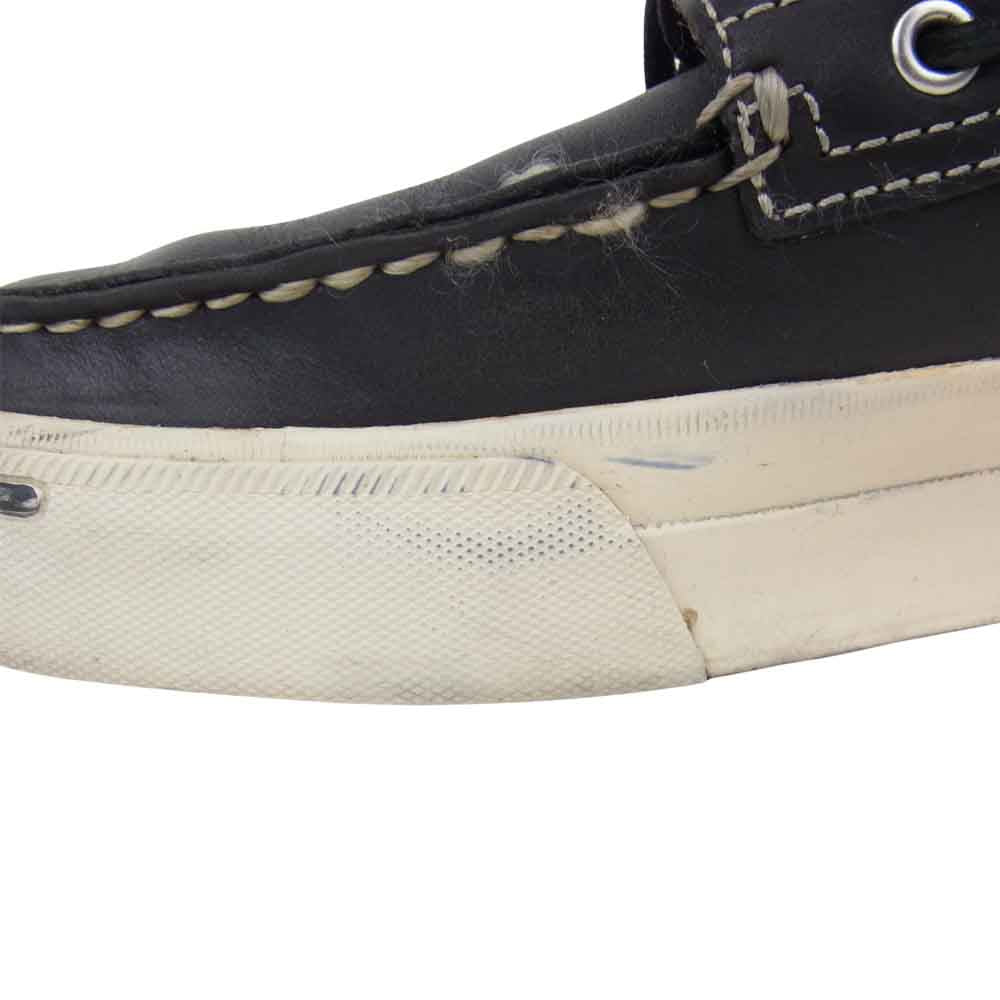 VISVIM ビズビム × SOPHNET.  ソフネット AMERICANA DECK VD レザー デッキ シューズ ブラック系 US8【中古】