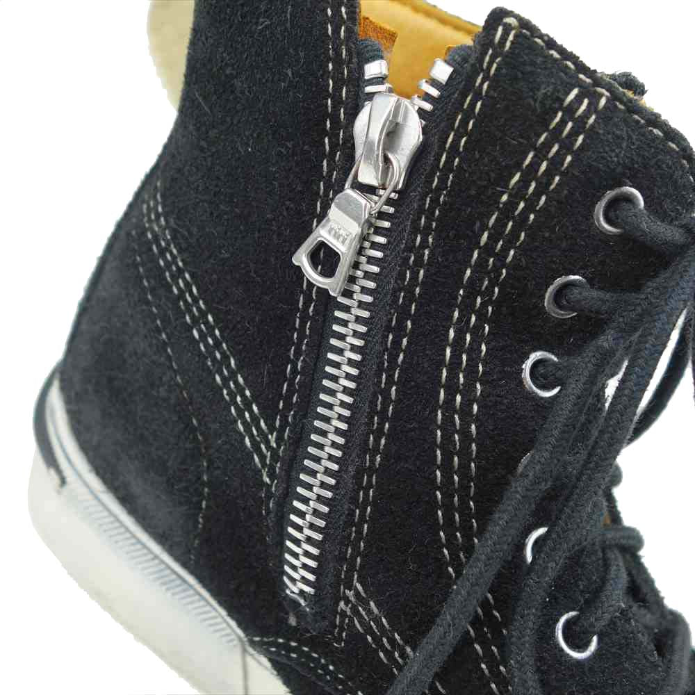 VISVIM ビズビム × SOPHNET.  ソフネット 7HOLE MOC TOE サイドジップ 7ホール ハイカット シューズ ブラック系 US9【中古】