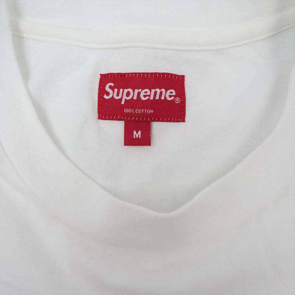 Supreme シュプリーム 21SS Intarsia Spellout Tシャツ S/S Top ホワイト系 M【中古】