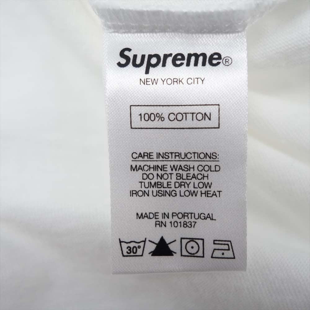 Supreme シュプリーム 21SS Intarsia Spellout Tシャツ S/S Top ホワイト系 M【中古】
