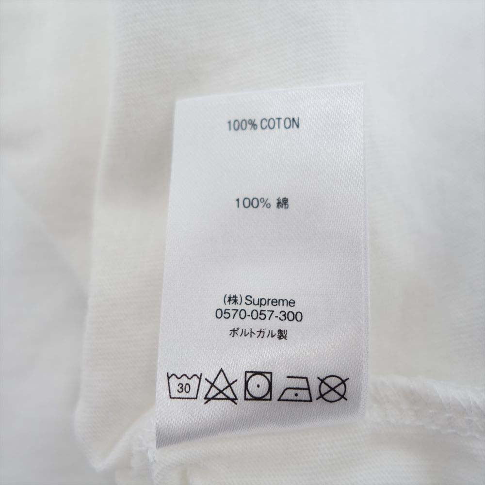 Supreme シュプリーム 21SS Intarsia Spellout Tシャツ S/S Top ホワイト系 M【中古】