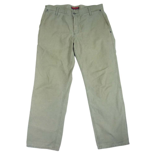 エムダブリューオービーエイチエム 5ポケット パンツ 日本製 コットン カーキ系 L【中古】