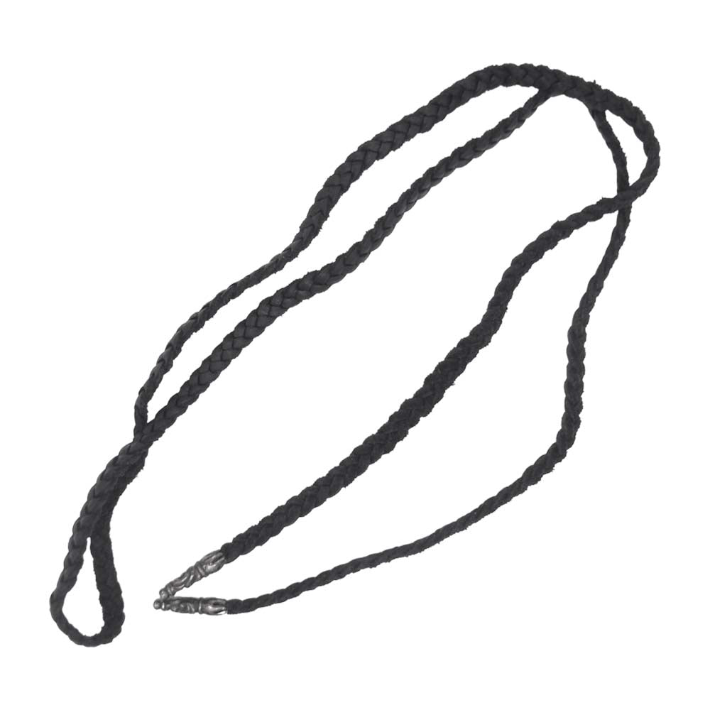 CHROME HEARTS クロムハーツ（原本無） LEATHER BRAID レザーブレード ネックレス ブラック系【中古】