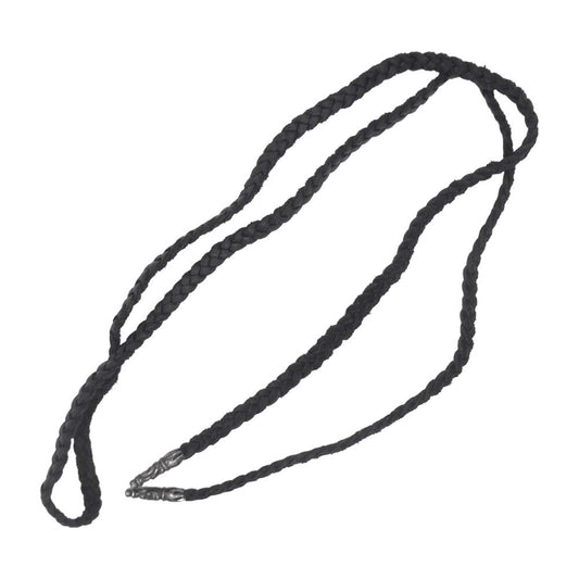 CHROME HEARTS クロムハーツ（原本無） LEATHER BRAID レザーブレード ネックレス ブラック系【中古】