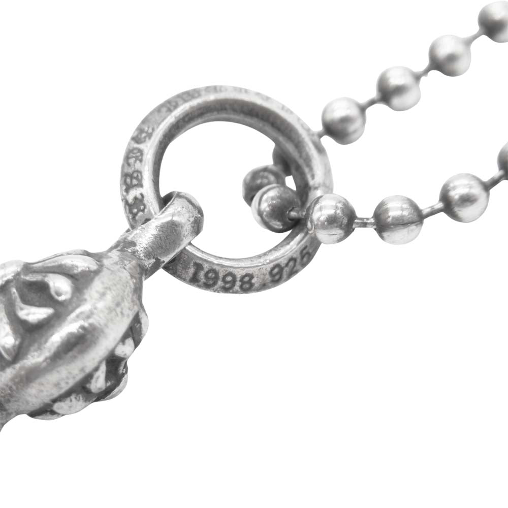 CHROME HEARTS クロムハーツ（原本無） 1BALL TINY CH CROSS タイニーCHクロス ペンダント シルバー系【中古】