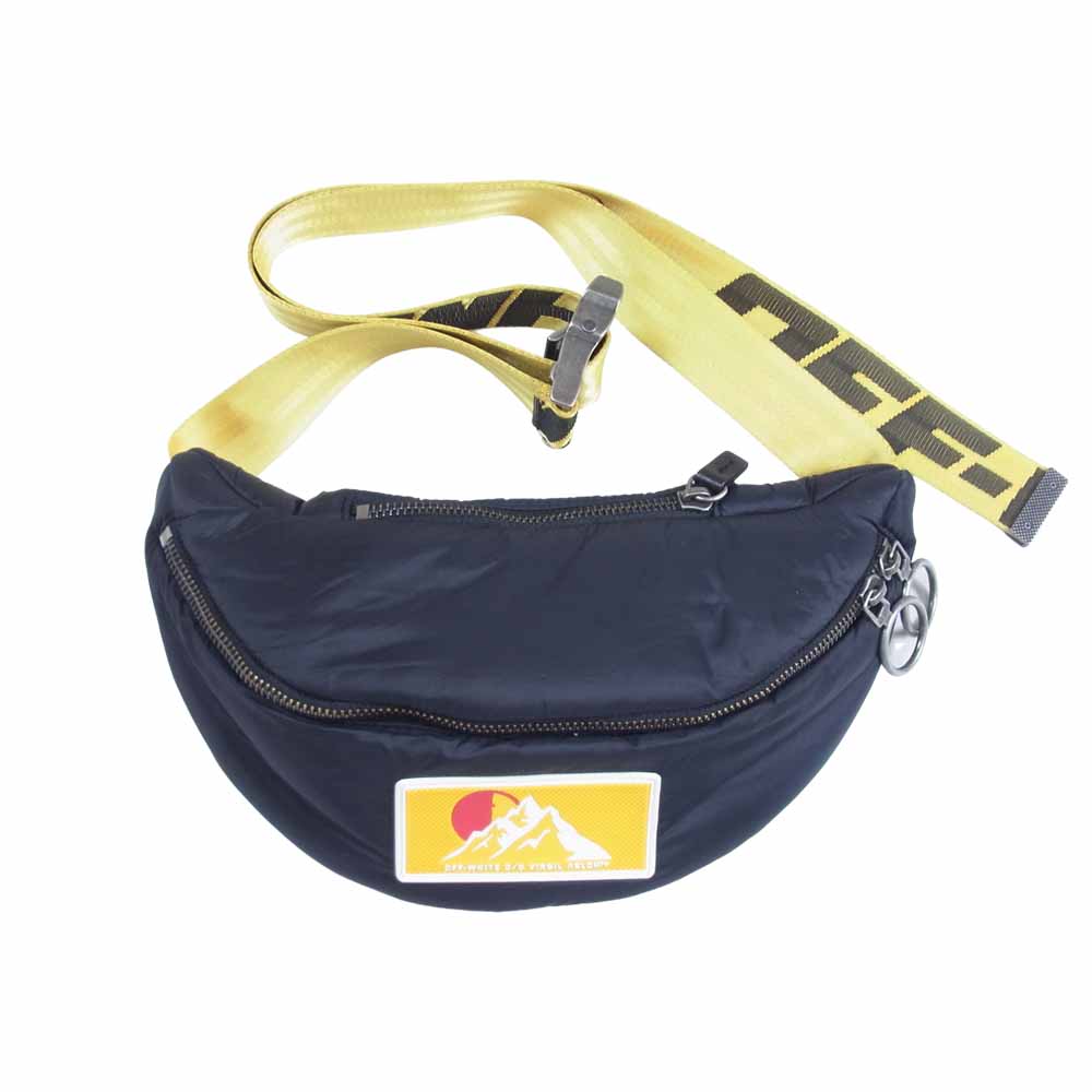 OFF-WHITE オフホワイト OMNA074F19F43002-1000 PUFFY BASIC FANNY PACK パフィ ベーシック ファニー パック ボディバッグ ブラック系 O/S【中古】