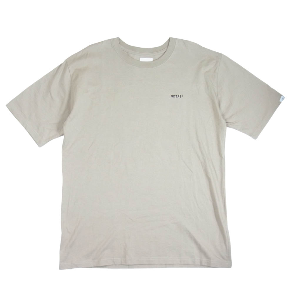 WTAPS ダブルタップス 21SS 211PCDT-ST06S STENCIL SS TEE 半袖 Tシャツ ベージュ系 XL【美品】【中古】