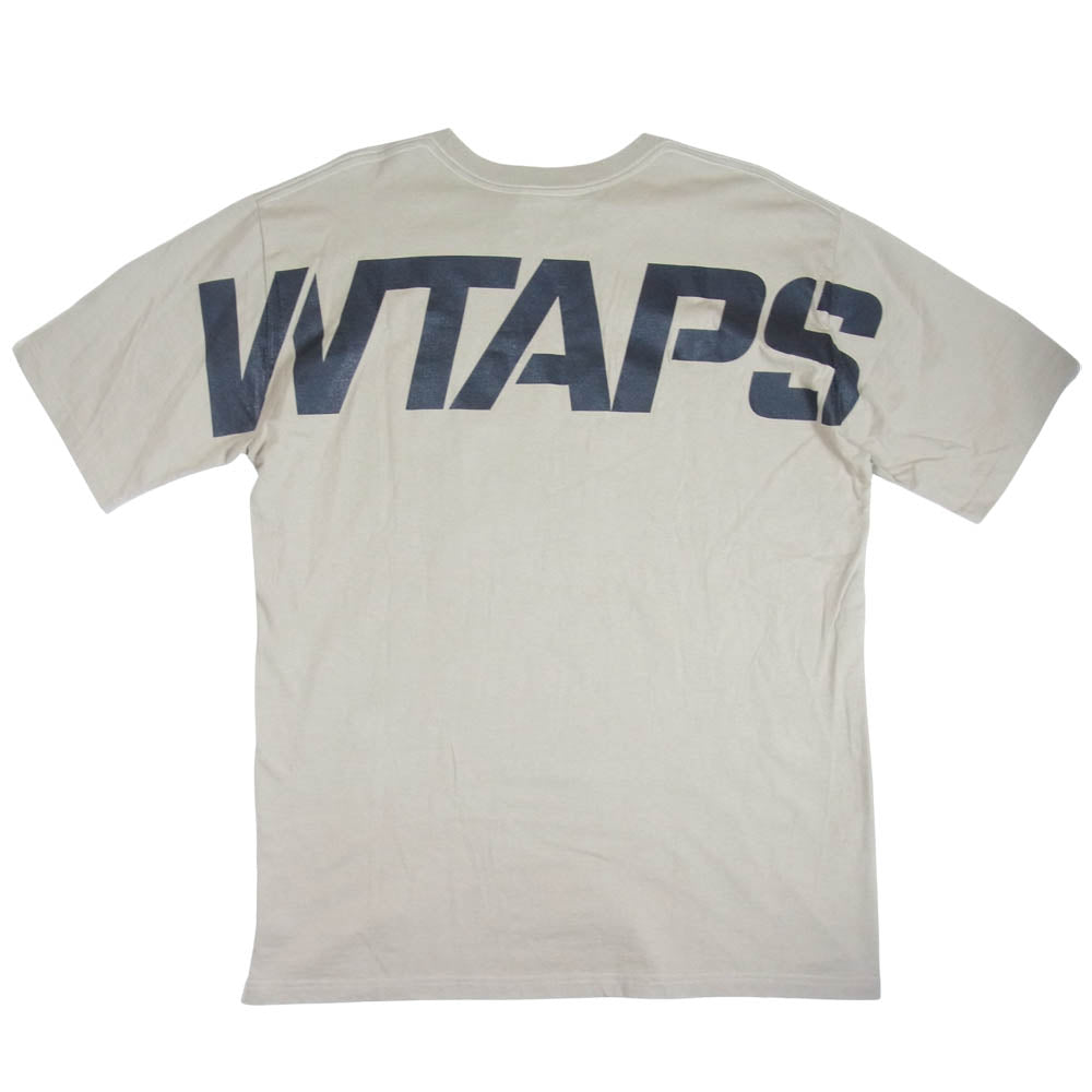 WTAPS ダブルタップス 21SS 211PCDT-ST06S STENCIL SS TEE 半袖 Tシャツ ベージュ系 XL【美品】【中古】
