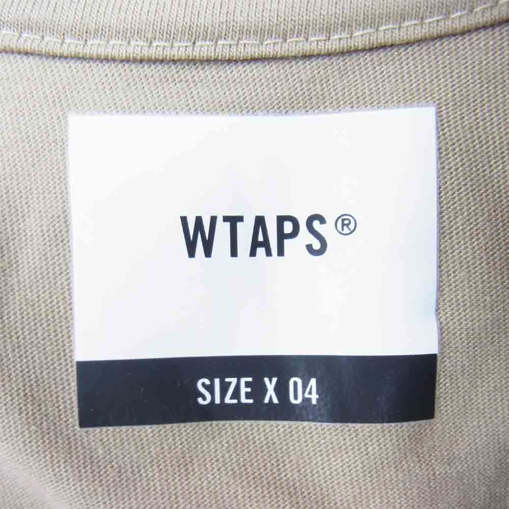WTAPS ダブルタップス 21SS 211PCDT-ST06S STENCIL SS TEE 半袖 Tシャツ ベージュ系 XL【美品】【中古】