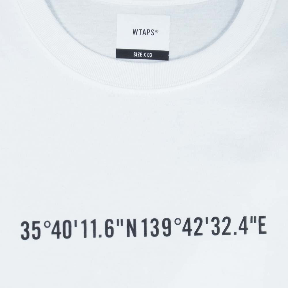 WTAPS ダブルタップス 211PCDT-ST05S GPS SS TEE 半袖 Tシャツ オフホワイト系 L【美品】【中古】