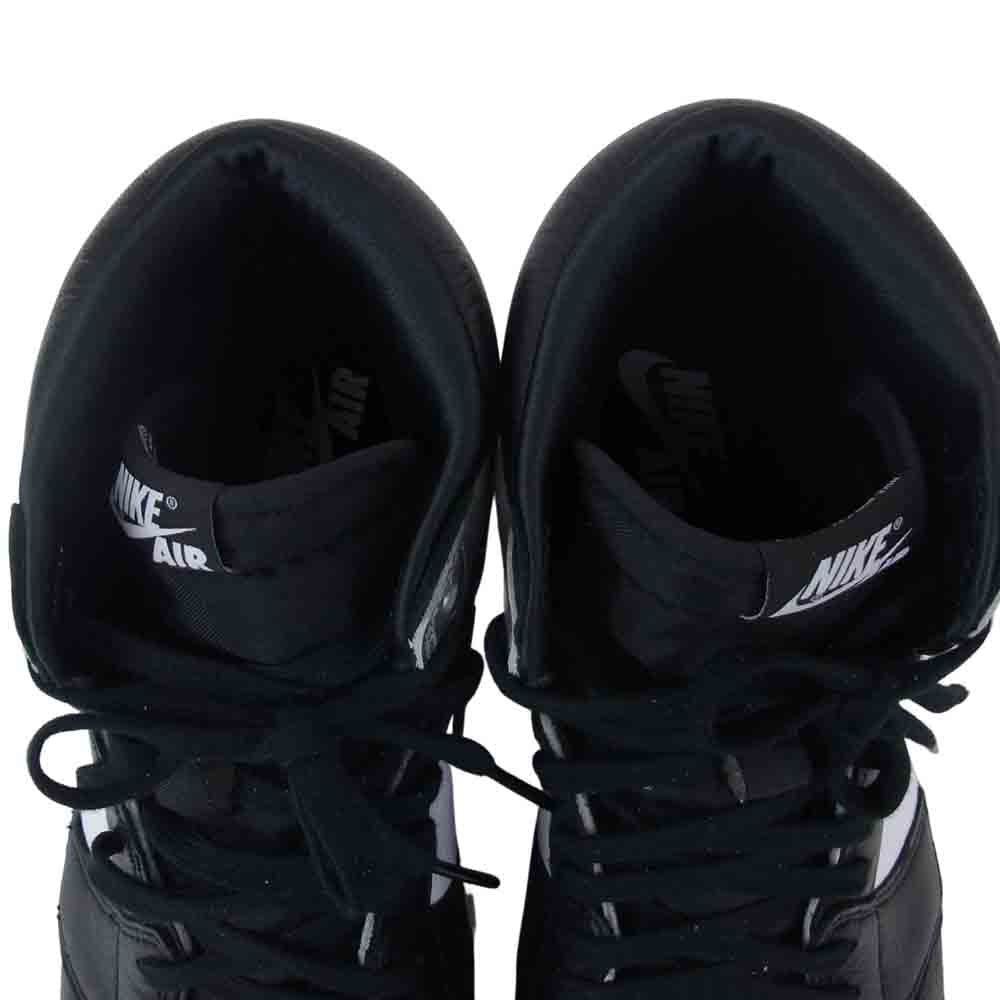 NIKE ナイキ CD0461 001 WMNS AIR JORDAN 1 RETRO HIGH OG SILVER TOE エア ジョーダン レトロ ハイ ブラック系 シルバー系 28cm【極上美品】【中古】