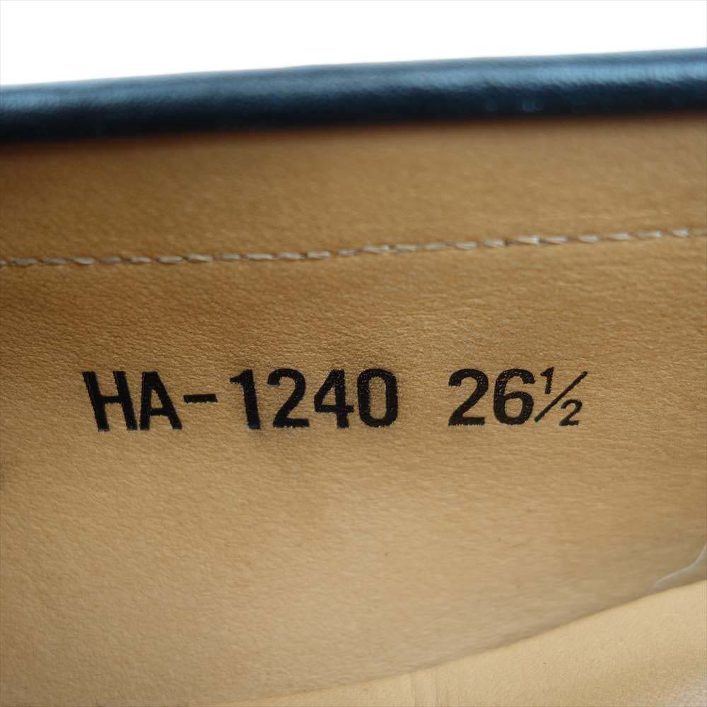 SCOTCH GRAIN スコッチグレイン HA-1240 匠シリーズ レザー コインローファー ブラック系 26.5【中古】