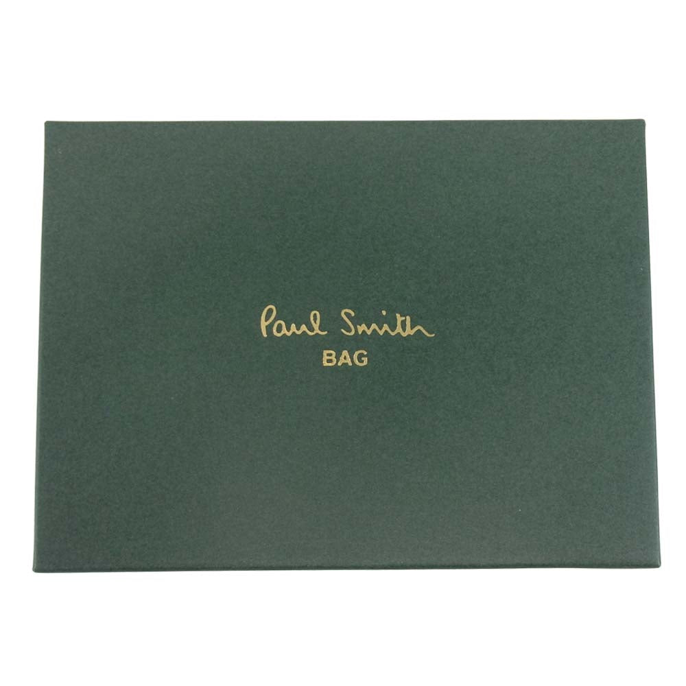 Paul Smith ポール・スミス PSU601 カンガルー レザー 定期入れ ダークブラウン系【美品】【中古】