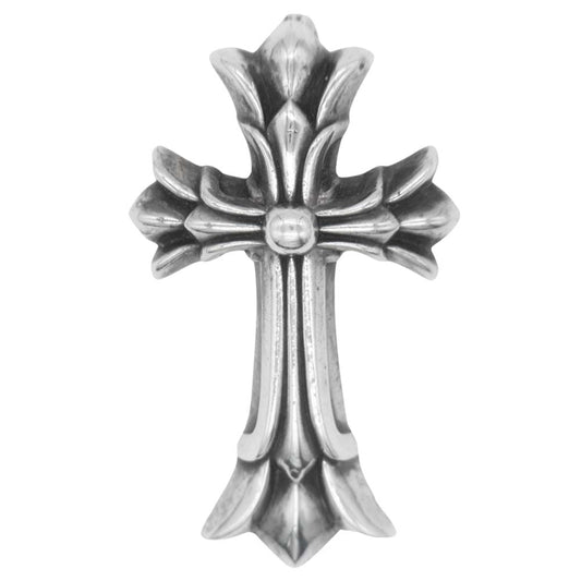 CHROME HEARTS クロムハーツ（原本無） スモール ダブル CHクロス シルバー系【中古】