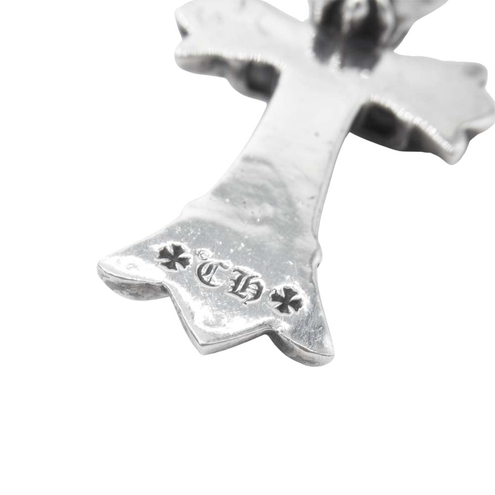 CHROME HEARTS クロムハーツ（原本無） スモール ダブル CHクロス シルバー系【中古】