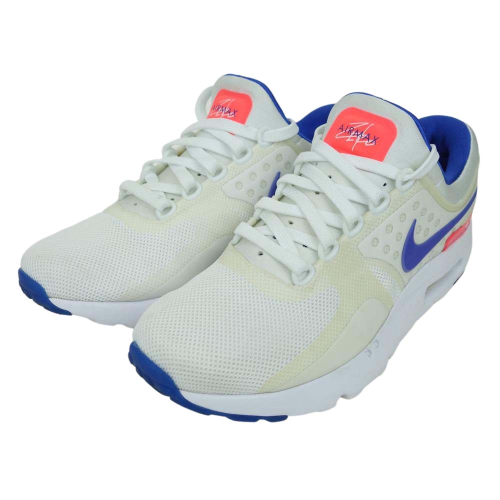 NIKE ナイキ 78695-105 AIR MAX ZERO QS ULTRAMALINE エアマックス ゼロ ウルトラマリン ホワイト系 24cm【美品】【中古】