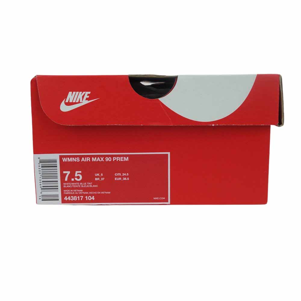 NIKE ナイキ 443817-104 WMNS AIR MAX 90 PREMIUM ウィメンズ エアマックス プレミアム ホワイト系 24.5cm【中古】