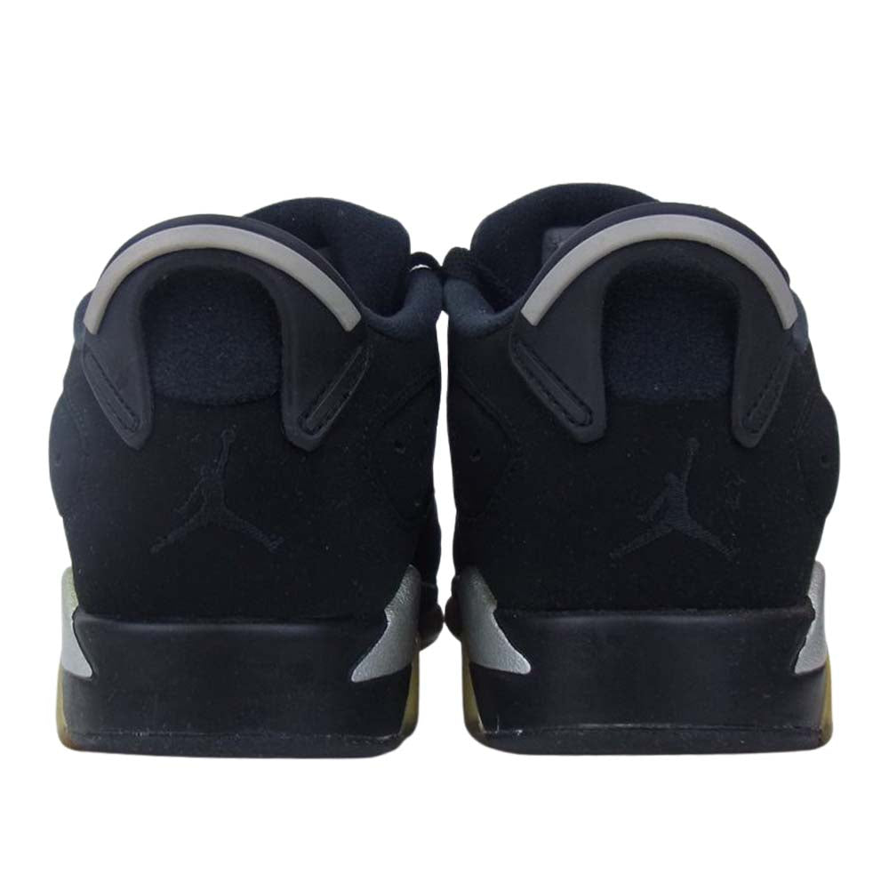 NIKE ナイキ 768881-003 Air Jordan 6 Retro Low BG Metallic Silver エアジョーダン シックス レトロ ブラック系 24.5cm【美品】【中古】