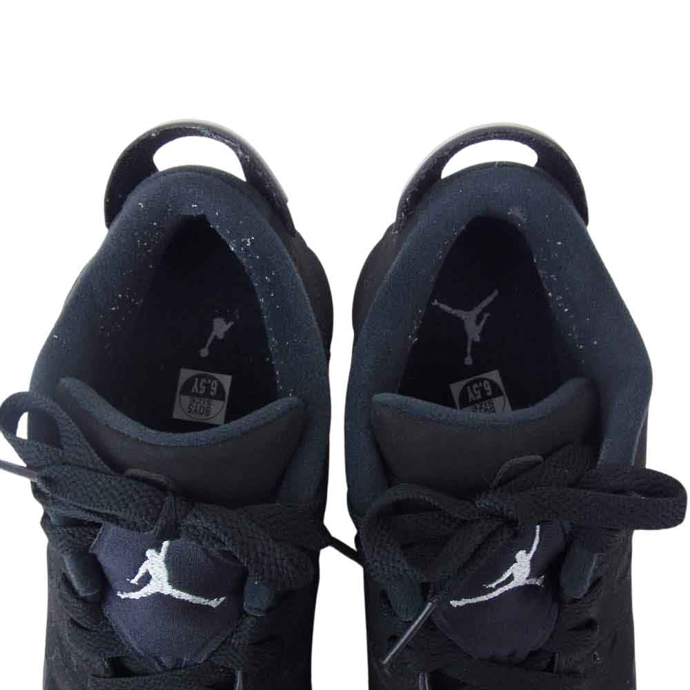 NIKE ナイキ 768881-003 Air Jordan 6 Retro Low BG Metallic Silver エアジョーダン シックス レトロ ブラック系 24.5cm【美品】【中古】