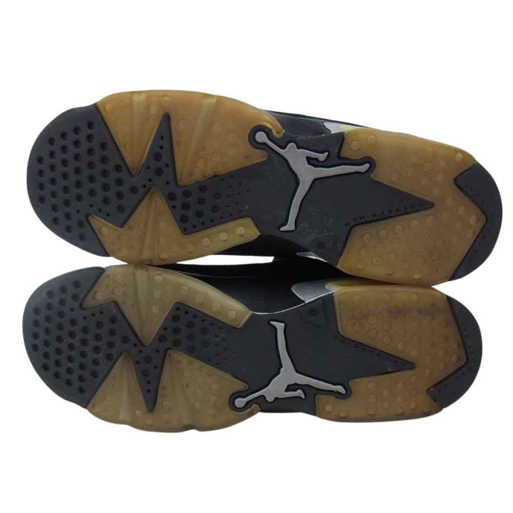 NIKE ナイキ 768881-003 Air Jordan 6 Retro Low BG Metallic Silver エアジョーダン シックス レトロ ブラック系 24.5cm【美品】【中古】