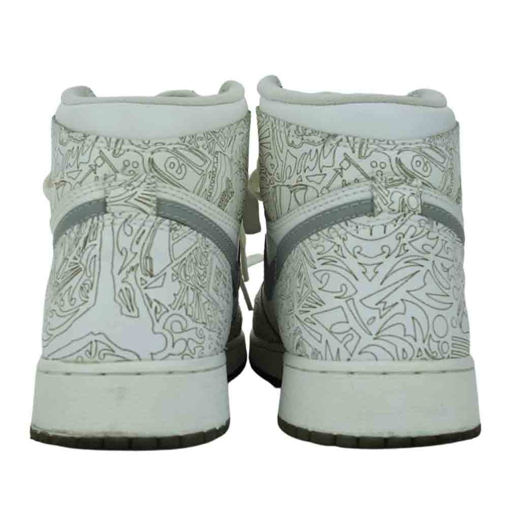 NIKE ナイキ 705290-100 AIR JORDAN 1 RETRO LASER BG エアジョーダン ワン レトロ レーサー ホワイト系 24cm【美品】【中古】