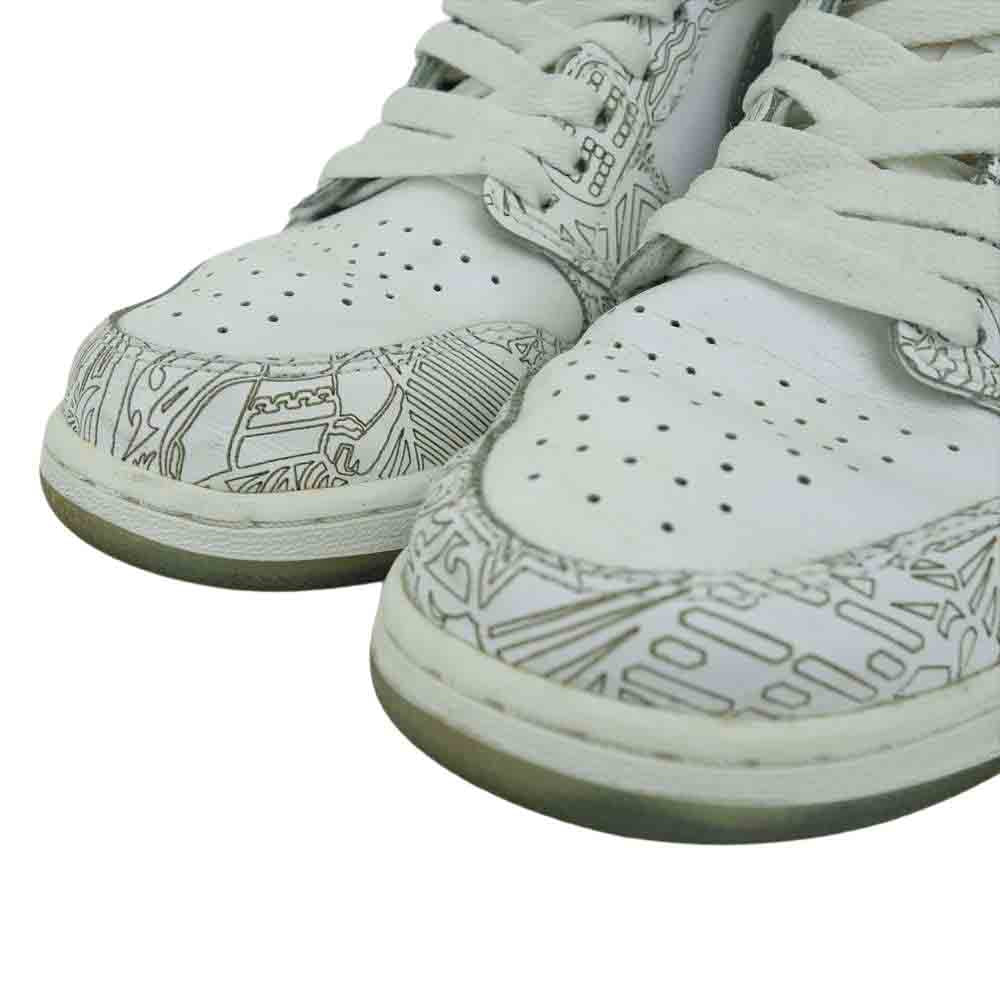 NIKE ナイキ 705290-100 AIR JORDAN 1 RETRO LASER BG エアジョーダン ワン レトロ レーサー ホワイト系 24cm【美品】【中古】
