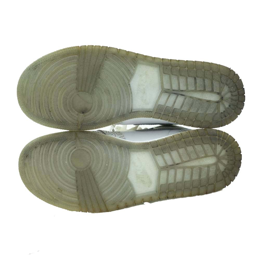 NIKE ナイキ 705290-100 AIR JORDAN 1 RETRO LASER BG エアジョーダン ワン レトロ レーサー ホワイト系 24cm【美品】【中古】