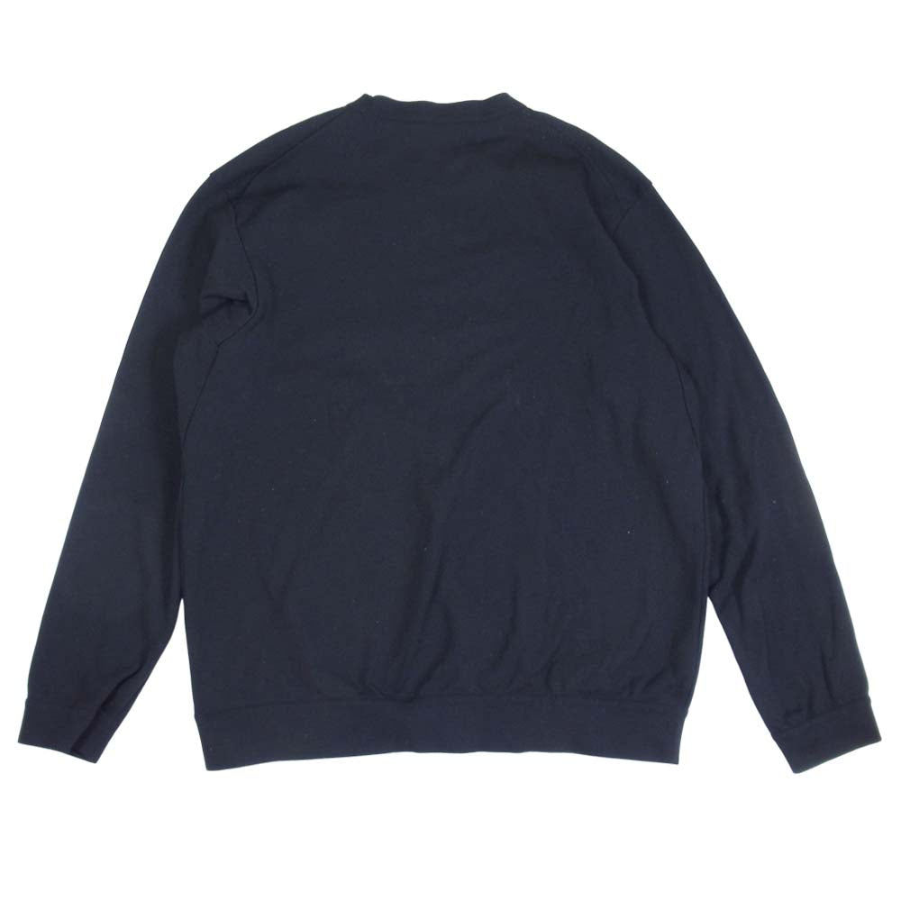 YAECA ヤエカ 19SS  18051 モックロディ クルーネック カットソー 日本製 ネイビー系 L【中古】