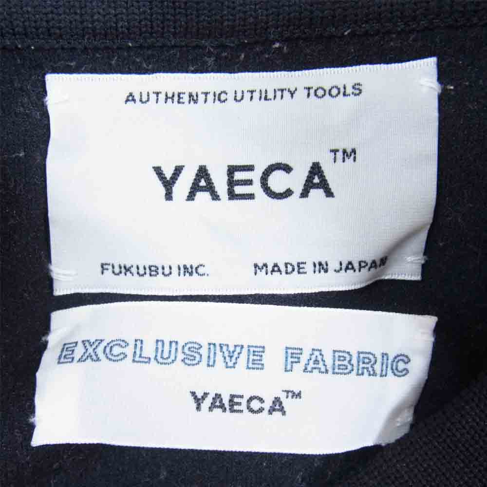 YAECA ヤエカ 19SS  18051 モックロディ クルーネック カットソー 日本製 ネイビー系 L【中古】