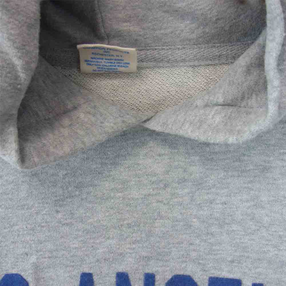 Champion チャンピオン トリコタグ フロッキープリント パーカー グレー系 XL【中古】