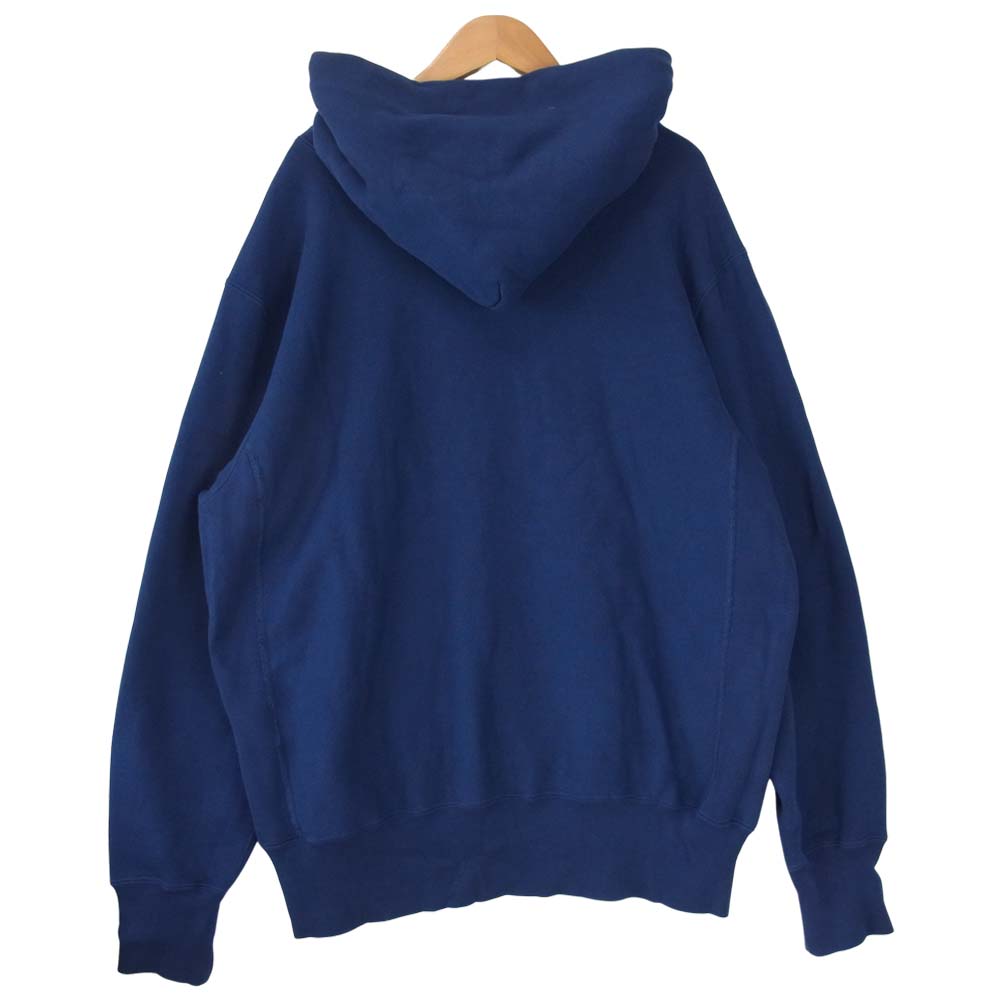 Champion チャンピオン 青タグ 復刻 USNA リバースウィーブ パーカー  ネイビー系 XL【中古】