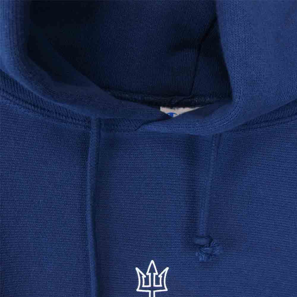 Champion チャンピオン 青タグ 復刻 USNA リバースウィーブ パーカー  ネイビー系 XL【中古】