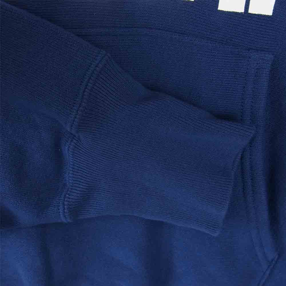 Champion チャンピオン 青タグ 復刻 USNA リバースウィーブ パーカー  ネイビー系 XL【中古】