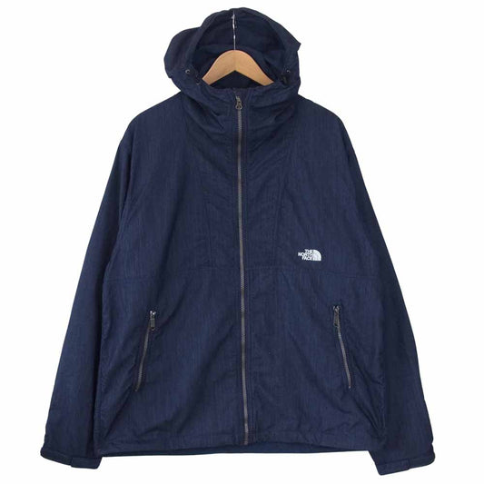 THE NORTH FACE ノースフェイス NP22136  NYLON DENIM COMPACT JACKET ナイロン デニム コンパクト ジャケット マウンテン パーカー インディゴブルー系 XL【中古】