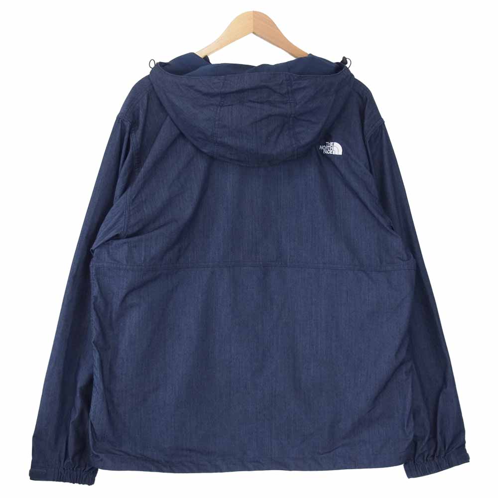 THE NORTH FACE ノースフェイス NP22136  NYLON DENIM COMPACT JACKET ナイロン デニム コンパクト ジャケット マウンテン パーカー インディゴブルー系 XL【中古】