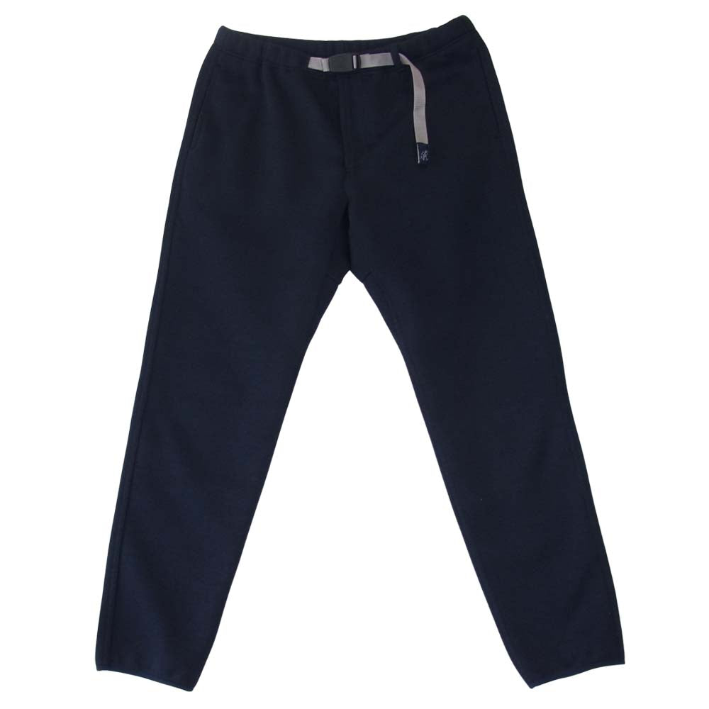 Gramicci グラミチ × BEAMS ビームス 別注 ボンディング ニット フリース ナロー パンツ ネイビー ネイビー系 L【美品】【中古】