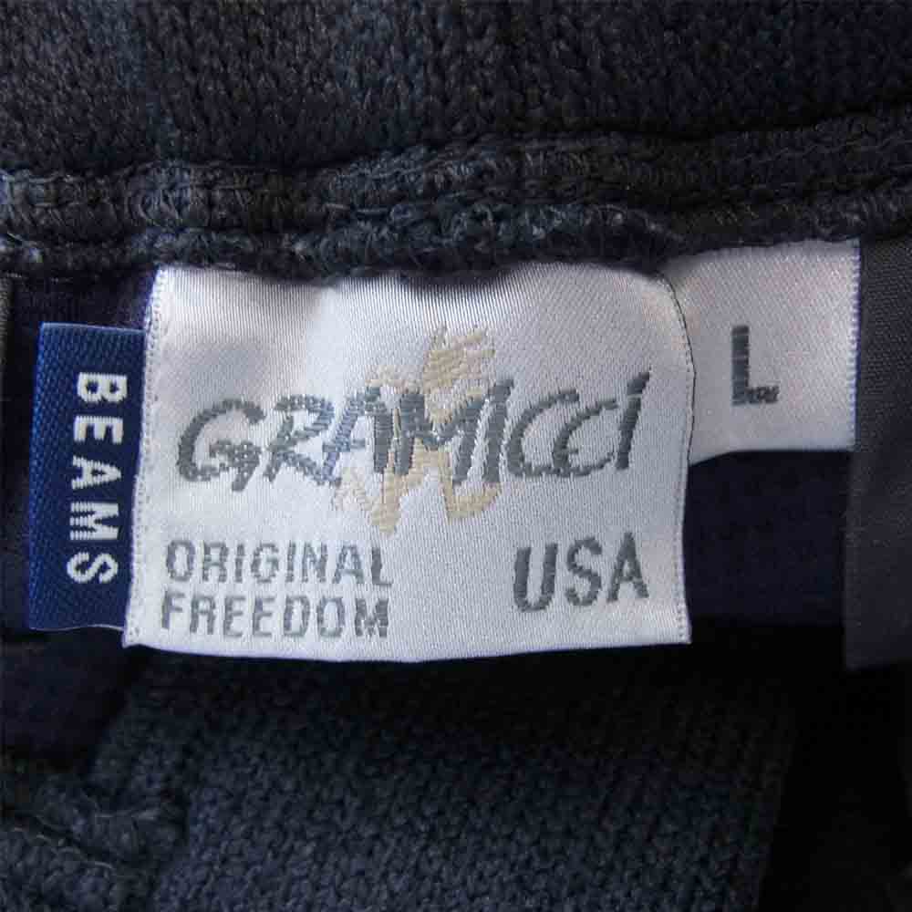 Gramicci グラミチ × BEAMS ビームス 別注 ボンディング ニット フリース ナロー パンツ　グレー チャコール系 L【美品】【中古】
