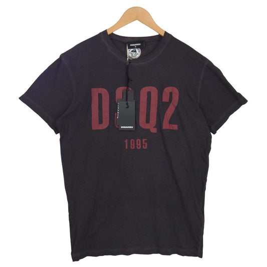 DSQUARED2 ディースクエアード 20SS S74GD0686 国内正規品 クルーネック Tシャツ チャコール系 XL【新古品】【未使用】【中古】