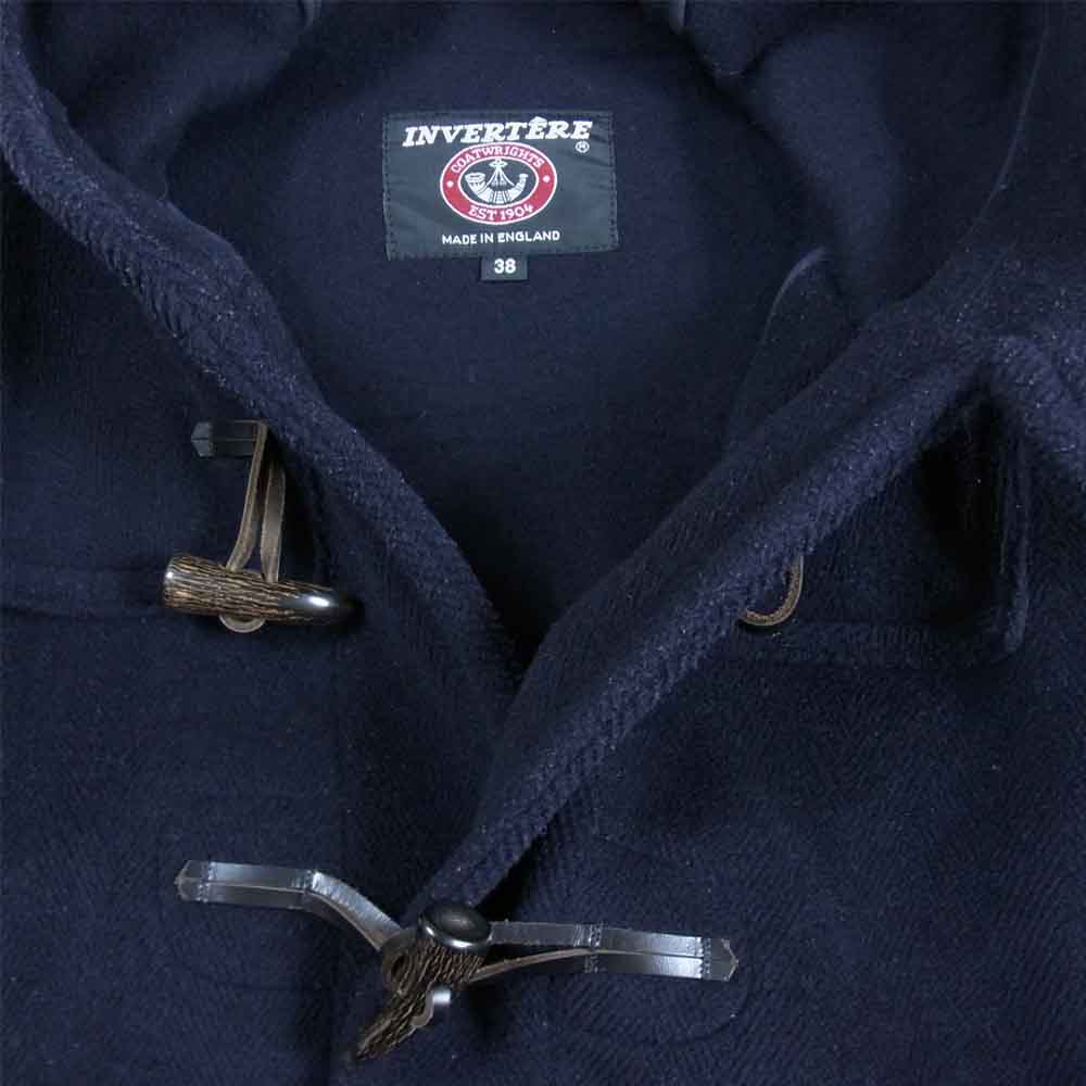 インバーティア 英国製 BIRMINGHAM バーミンガム ダッフルコート ダークネイビー系 38【中古】