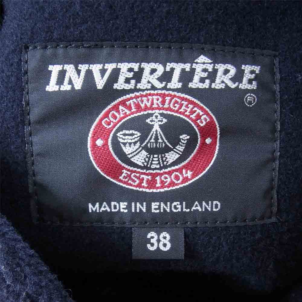 インバーティア 英国製 BIRMINGHAM バーミンガム ダッフルコート ダークネイビー系 38【中古】