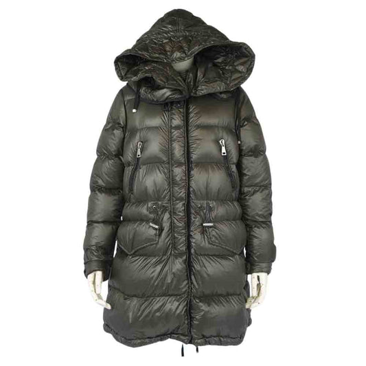 MONCLER モンクレール 国内正規品 BEAUREGARD ボールガール ダウンコート ダークブラウン系 1【美品】【中古】