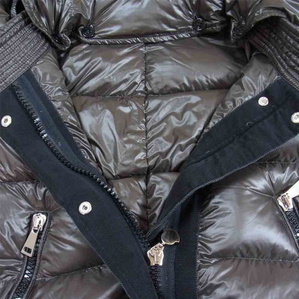 MONCLER モンクレール 国内正規品 BEAUREGARD ボールガール ダウンコート ダークブラウン系 1【美品】【中古】