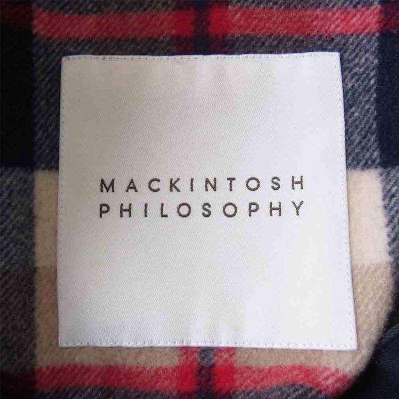 Mackintosh マッキントッシュ H1C12-810-29 PHILOSOPHY ウール ライナー ステンカラー コート ネイビー系 36【中古】